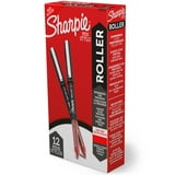 Sharpie Rollerball Pen, Needle Point (0.5mm) Precision Pen, - Red Ink, 12 Count