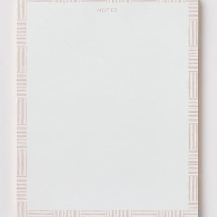 Bahazont Elegant Notes Premium Desktop Notepad, 10 x 8 Inch, Luxury Gold Foil Edge Writing Pad, White Paper with Decorative Border, 140 Sheets Each, 3-Pack