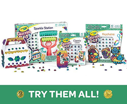 Crayola 04 0704 Glitter Dots Sparkle Station Craft Kit, Gift for Kids Age 6+