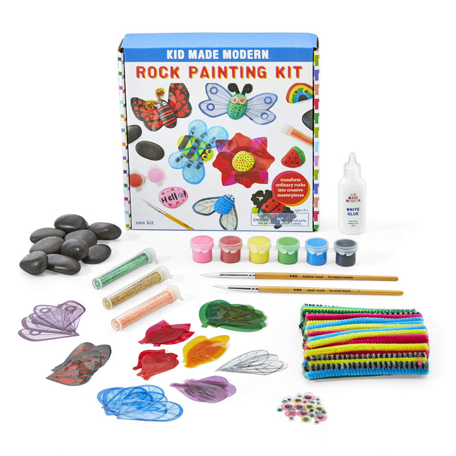 KID MADE MODERN Rock Painting Craft Kit, 1 EA
