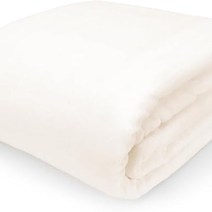 American Blanket Company Luster Loft Fold-over Infant Blanket - Cream 30"x40"