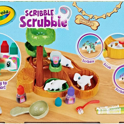 Crayola Scribble Scrubbie Pets Dinosaur Waterslide, Dinosaur Toys for Kids, Pet