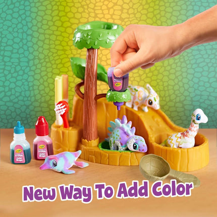 Crayola Scribble Scrubbie Pets Dinosaur Waterslide, Dinosaur Toys for Kids, Pet