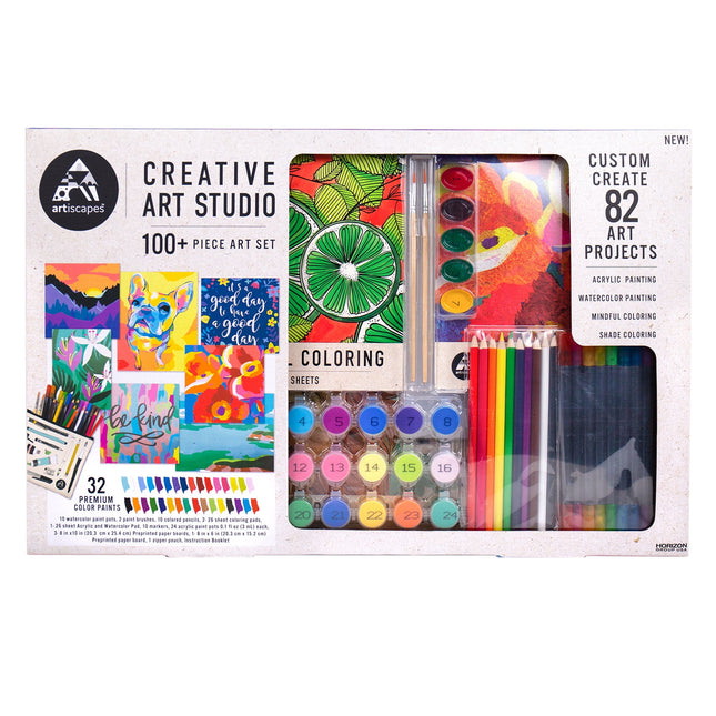 Creative Art Studio ARTISCAPES Art Set 82 Art Projects