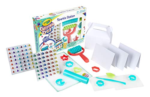 Crayola 04 0704 Glitter Dots Sparkle Station Craft Kit, Gift for Kids Age 6+