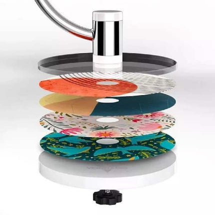 Vornado PIVOT 3U Whole Room Air Circulator with Customizable Design Discs: Electric Desk Fan, 3 Speeds, 100-300 sq. ft.