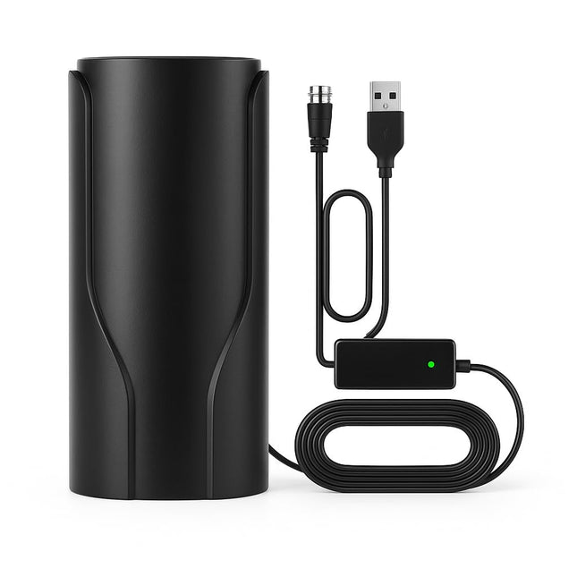 Indoor Digital HDTV Antenna with Signal Amplifier, 280 Mile Range, 4K 1080p Support, USB Powered, Long Distance Reception for Smart TVs and Older TVs