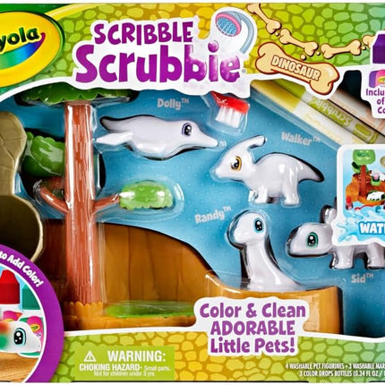 Crayola Scribble Scrubbie Pets Dinosaur Waterslide, Dinosaur Toys for Kids, Pet