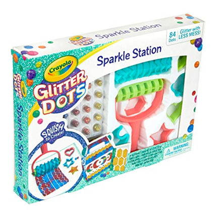 Crayola 04 0704 Glitter Dots Sparkle Station Craft Kit, Gift for Kids Age 6+