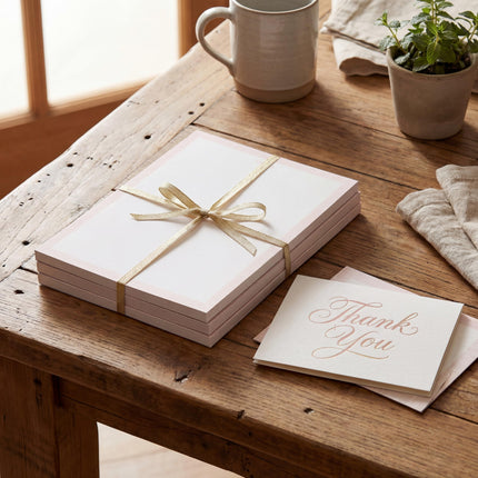 Bahazont Elegant Notes Premium Desktop Notepad, 10 x 8 Inch, Luxury Gold Foil Edge Writing Pad, White Paper with Decorative Border, 140 Sheets Each, 3-Pack