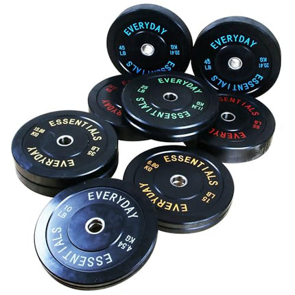 BalanceFrom Color Coded Olympic Bumper Plate Weight Plate