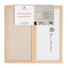 U Brands RiOrganize (1 Dry Erase Board and 1 Linen Bulletin Board) - 8''x16''