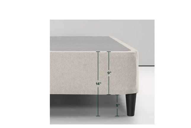 Spa Sensations By Zinus 9" Metal Smart Box Spring, Mattress Foundation, Twin