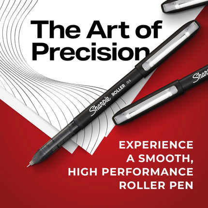 Sharpie Rollerball Pen Needle Point (0.5mm) Precision Pen Blue Ink 12 Count