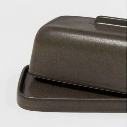 Project 62 Stoneware Tilley Butter Dish  (Dark Brown)