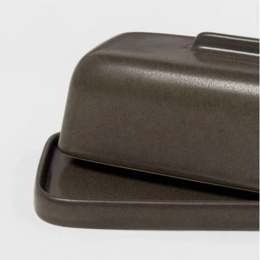 Project 62 Stoneware Tilley Butter Dish  (Dark Brown)