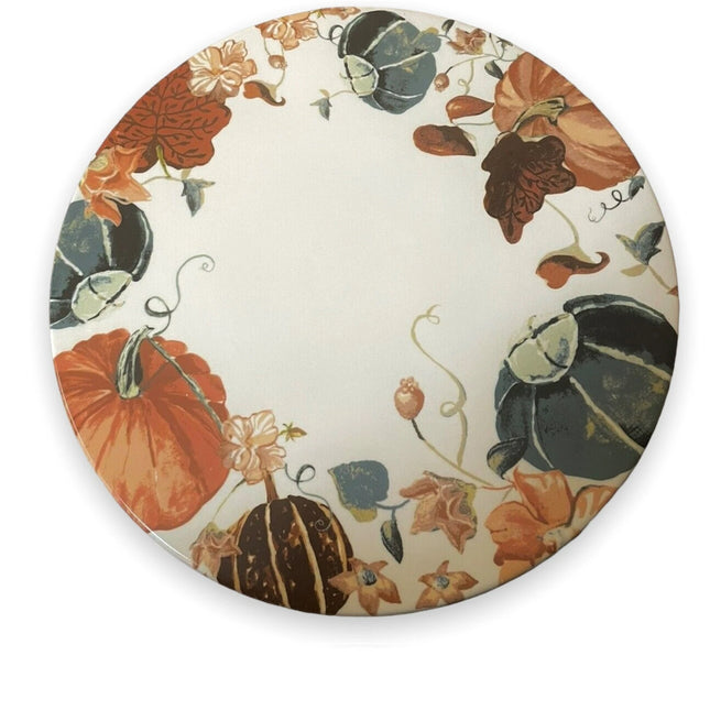 Threshold -12" Fall Stoneware Pumpkin Cake Stand White