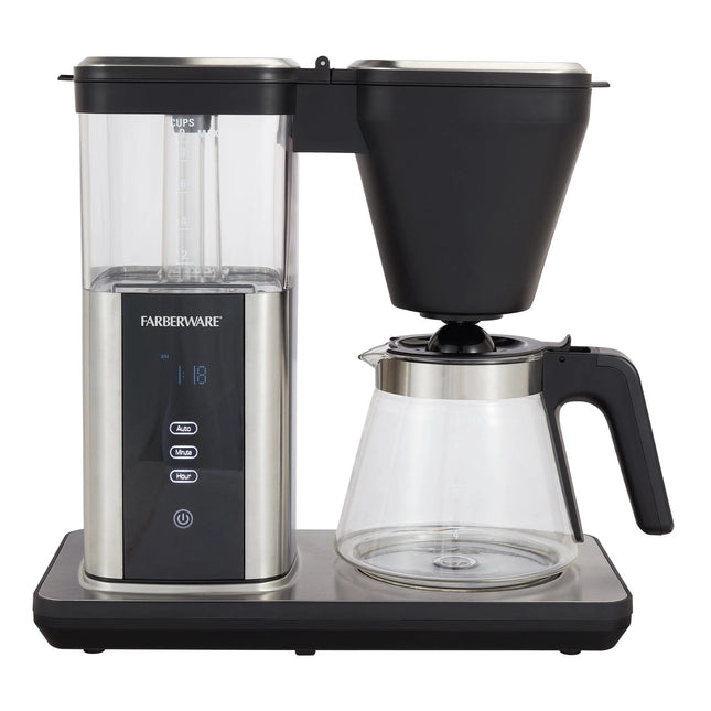 Farberware 9 Cup High Temperature Drip Coffee Maker 1.35 Liter Capacity Black