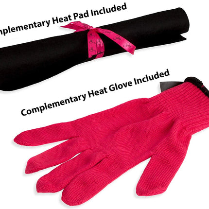 Sultra The Bombshell Rod Curling Iron, Oval Shaped with Protective Heat Glove,