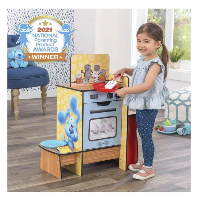 KidKraft Blue's Clues & You! Cooking-Up-Clues Wooden Play Kitchen & Handy Dandy