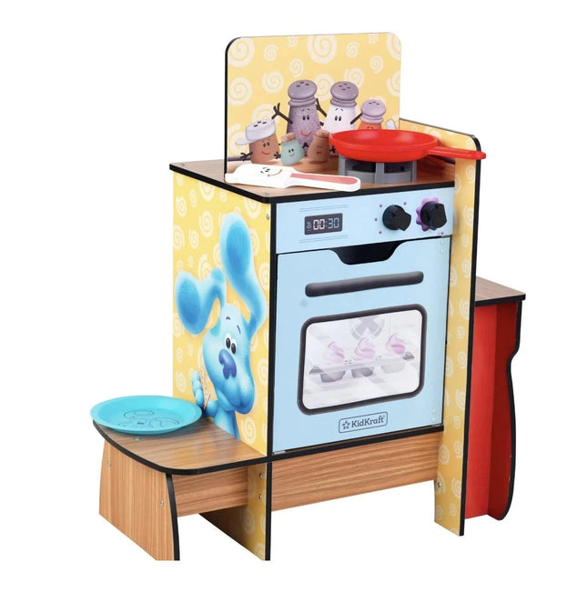 KidKraft Blue's Clues & You! Cooking-Up-Clues Wooden Play Kitchen & Handy Dandy