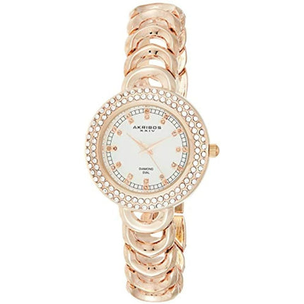Akribos XXIV Women's Diamond-Accented Watch - Double Row