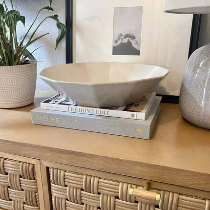 13" Ceramic Angular Bowl - Threshold designed with Studio McGee