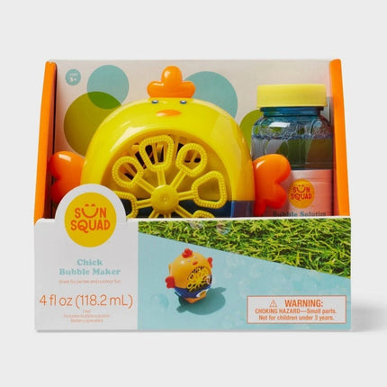 sun squad chick bubble maker with 4 oz bubble solution