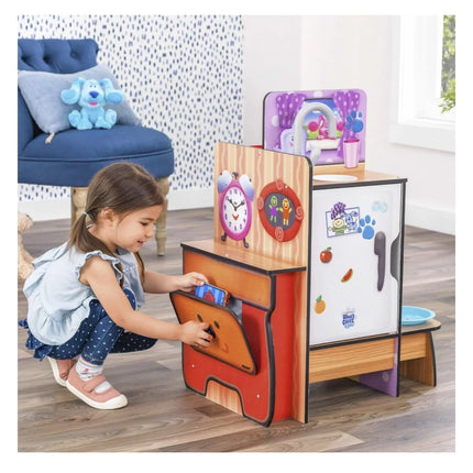 KidKraft Blue's Clues & You! Cooking-Up-Clues Wooden Play Kitchen & Handy Dandy