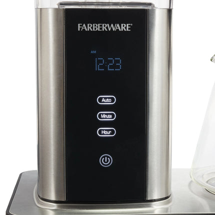 Farberware 9 Cup High Temperature Drip Coffee Maker 1.35 Liter Capacity Black
