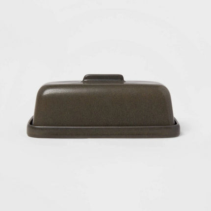 Project 62 Stoneware Tilley Butter Dish  (Dark Brown)
