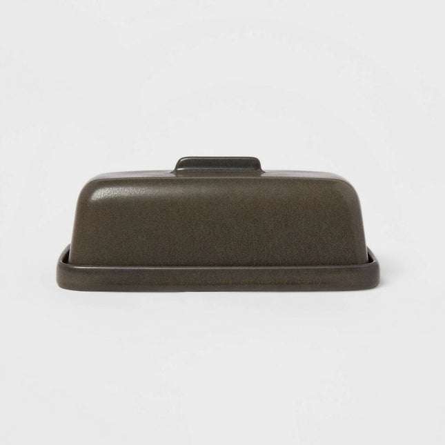 Project 62 Stoneware Tilley Butter Dish  (Dark Brown)