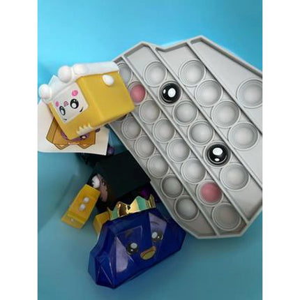 Giant Lankybox Thicc Shark Mystery Figure Set - 9 Pieces Surprise Accessories !!