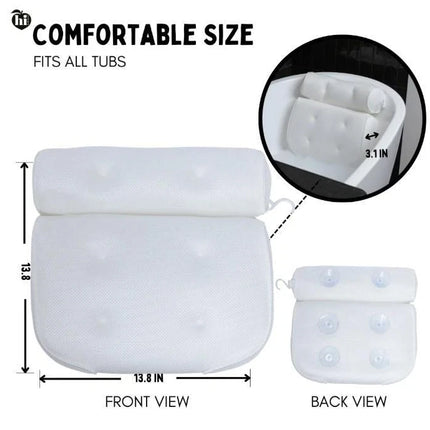 Hi Peach Layne Comfort Cloud Bath Pillow  White (1.76 lbs)