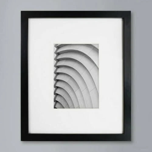 10  x 12  Matted to 5  x 7  Thin Gallery Frame Black - Made By Design X 3 packs