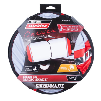 Genuine Dickies Classics Bel Air Auto Twist Sunshades Red (31.5" x 28.5")