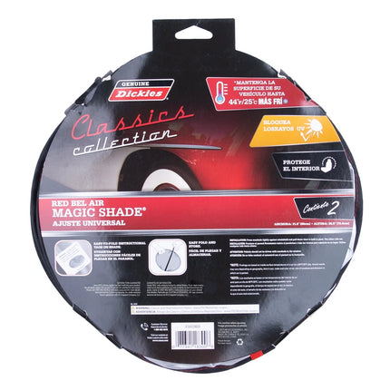Genuine Dickies Classics Bel Air Auto Twist Sunshades Red (31.5" x 28.5")