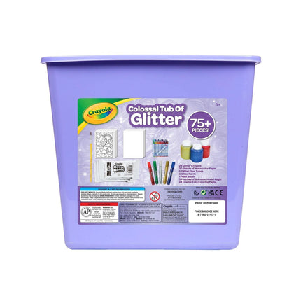 Crayola Glitter Arts and Crafts Kit  80+ School Supplies  Glitter Toy  Creative