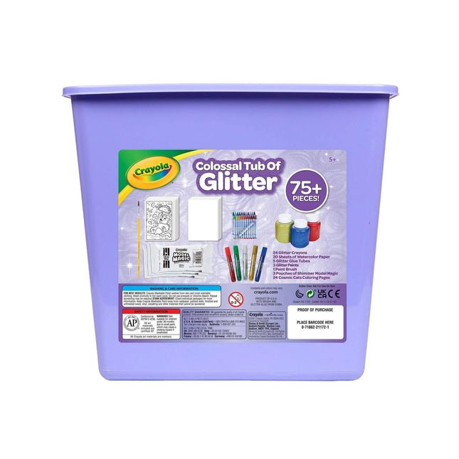 Crayola Glitter Arts and Crafts Kit  80+ School Supplies  Glitter Toy  Creative